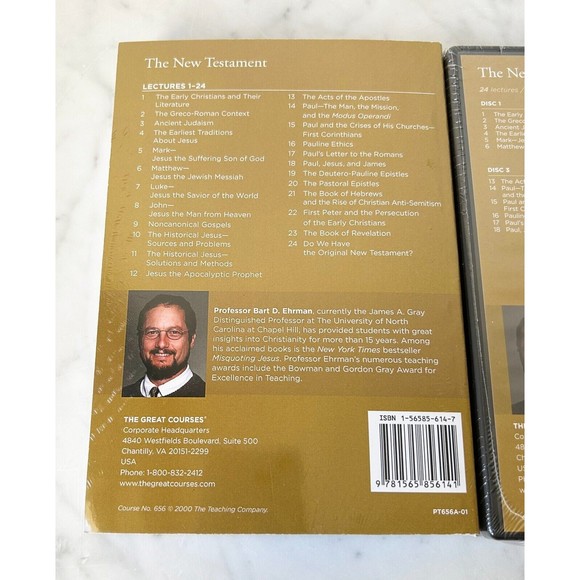 The Great Courses The New Testament-4 DVDs-Course Guidebook-Transcript Book NEW - Picture 5 of 7